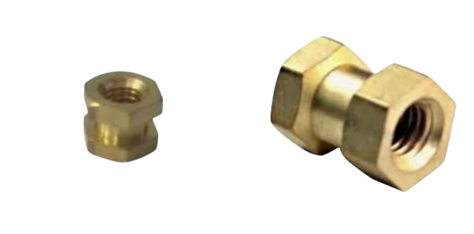 Brass Hex Molding Insert Manufacturer in India for Plastic Injection Moulding